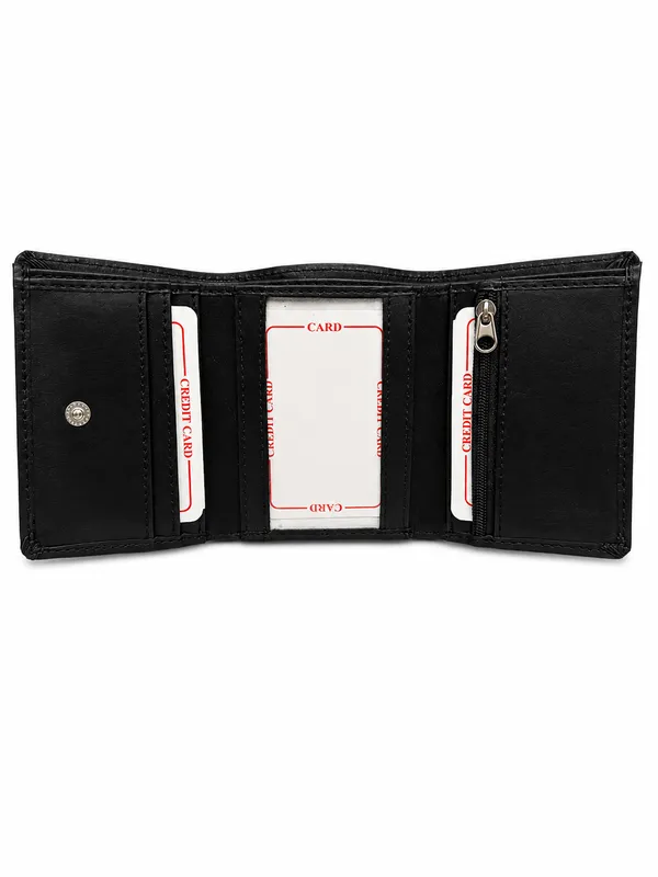Black_Faux_Leather_Textured_Bifold_Wallet_For_Men