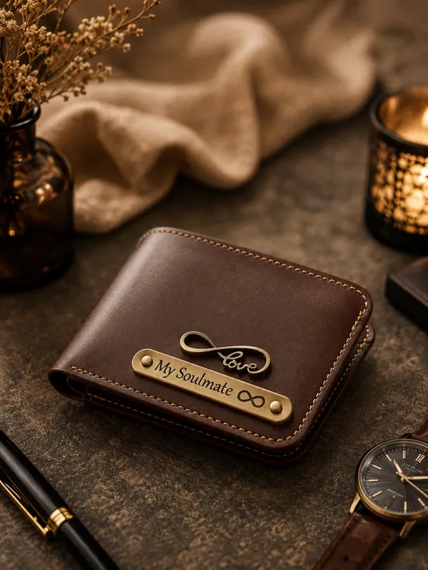 Brown_Faux_Leather_Bi-Fold_Wallet_For_Men