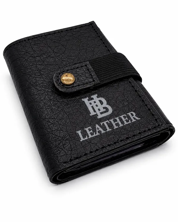 Black_Faux_Leather_Bi-Fold_Wallet_For_Men