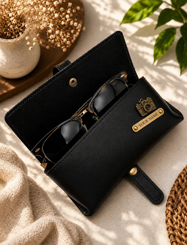 Black_Faux_Leather_Eyeglasses_Case_With_Wrist_Strap_For_Men