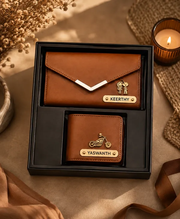 Brown_Faux_Leather_Wallet_Gift_Set_For_Men_Pack_Of_2