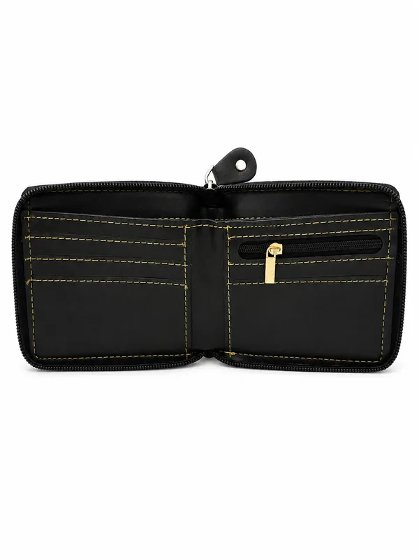 Black_Faux_Leather_Zip_Around_Wallet_For_Men