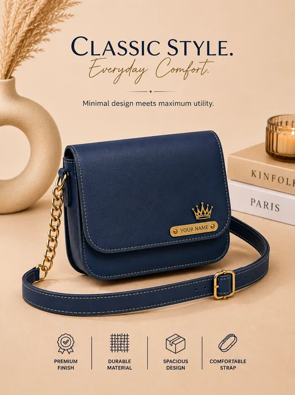 Navy_Faux_Leather_Crossbody_Sling_Bag_For_Women
