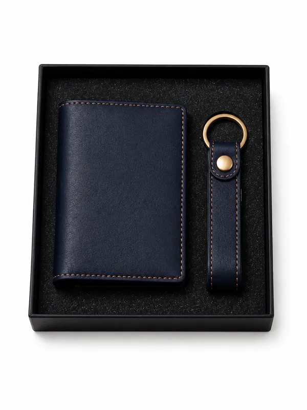 Navy_Faux_Leather_Wallet_And_Keychain_Set_For_Men_Pack_Of_2
