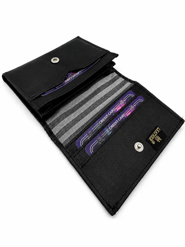 Black_Faux_Leather_Slim_Bi-Fold_Wallet_For_Men