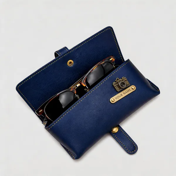 Navy_Faux_Leather_Eyeglasses_Case_With_Wrist_Strap_For_Men