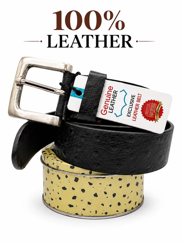 Black_Leather_Embossed_Textured_Belt_For_Men