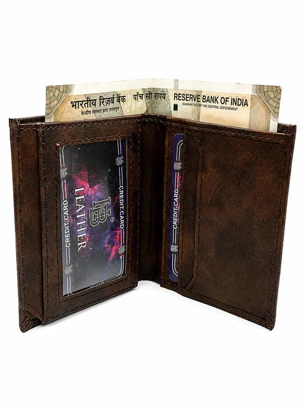 Brown_Faux_Leather_Bi-Fold_Wallet_For_Men
