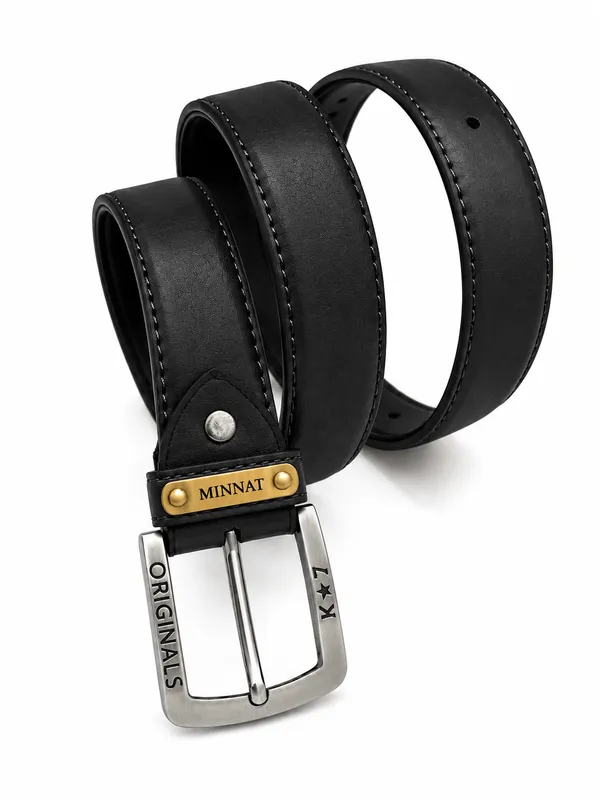 Black_Faux_Leather_Casual_Belt_For_Men