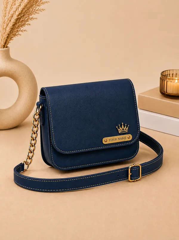 Navy_Faux_Leather_Crossbody_Sling_Bag_For_Women