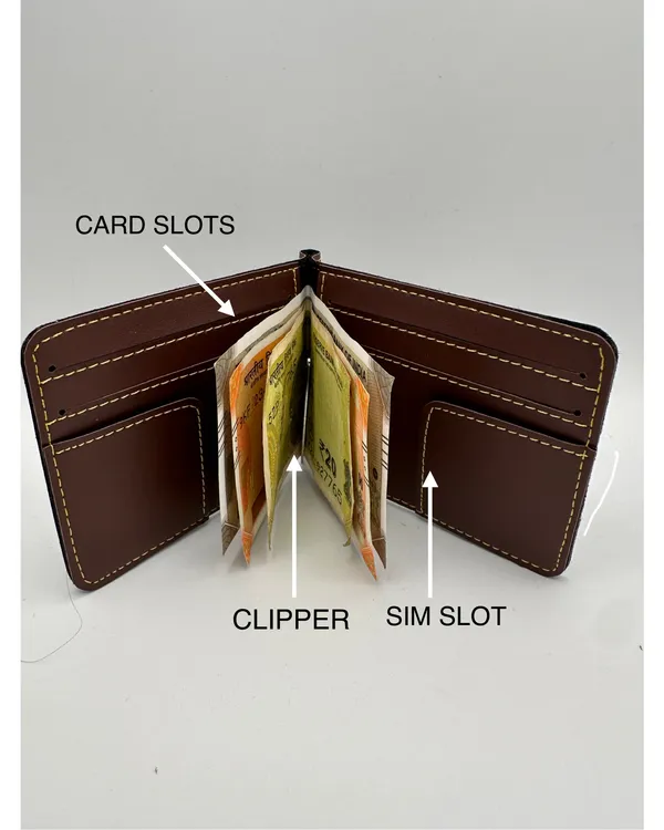 Brown_Faux_Leather_Classic_Bifold_Wallet_For_Men