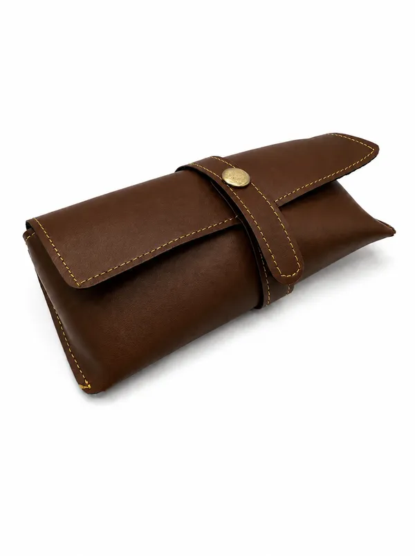 Brown_Faux_Leather_Roll-Up_Pouch_For_Men