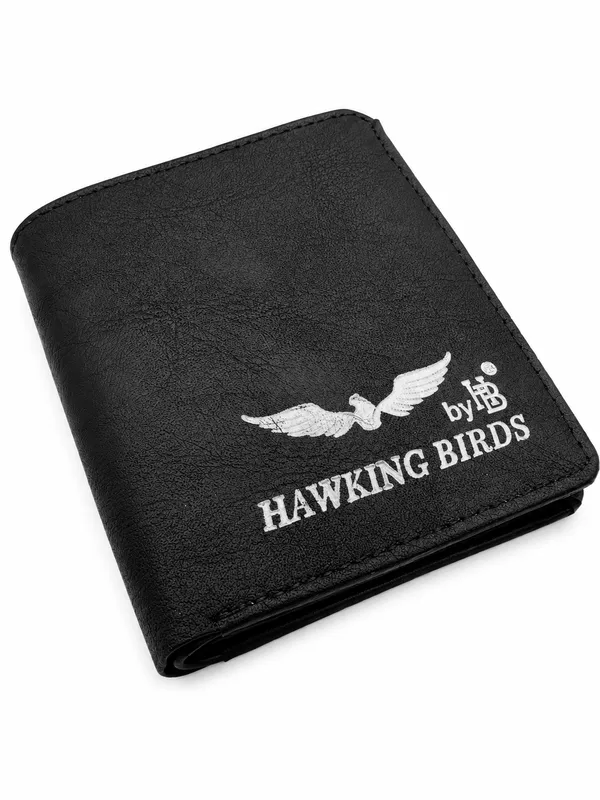 Black_Faux_Leather_Bifold_Zipper_Wallet_For_Men