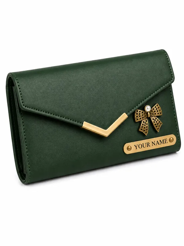 Green_Faux_Leather_Clutch_Wallet_For_Women
