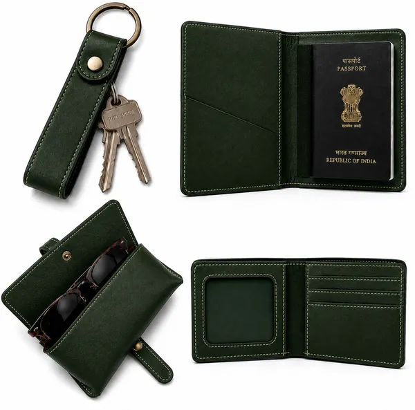 Green_Faux_Leather_Wallet_And_Passport_Gift_Set_For_Men_Pack_Of_3