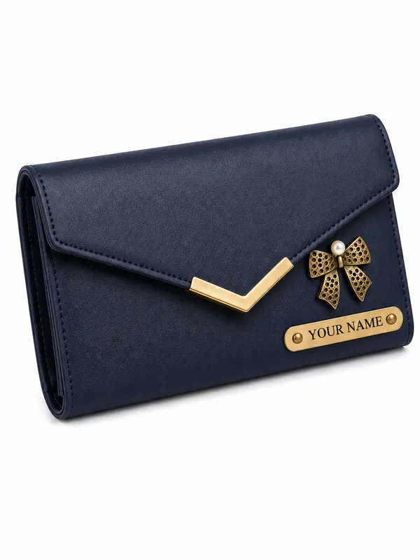 Navy_Faux_Leather_Clutch_Wallet_For_Men