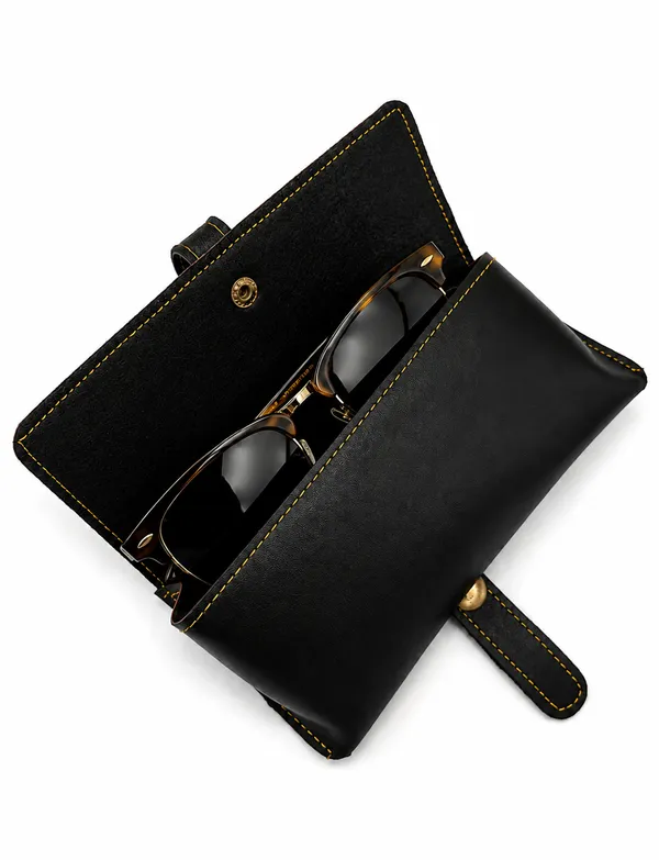 Black_Faux_Leather_Sunglasses_Case_For_Unisex