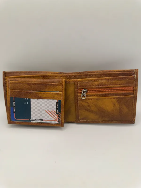 Brown_Faux_Leather_Bifold_Wallet_For_Men