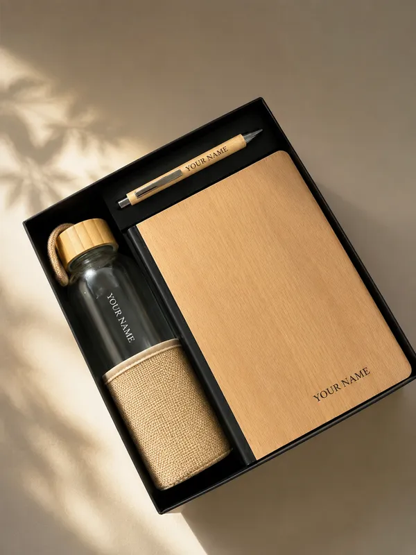 Cream_Faux_Leather_Notebook_Bottle_And_Pen_Gift_Set_Pack_Of_3