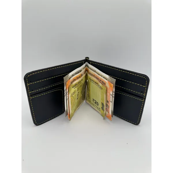 Black_Faux_Leather_Bifold_Wallet_For_Men