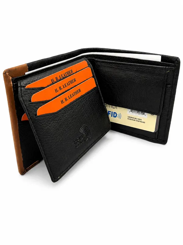 Black_Leather_Textured_Foldable_Wallet_For_Men