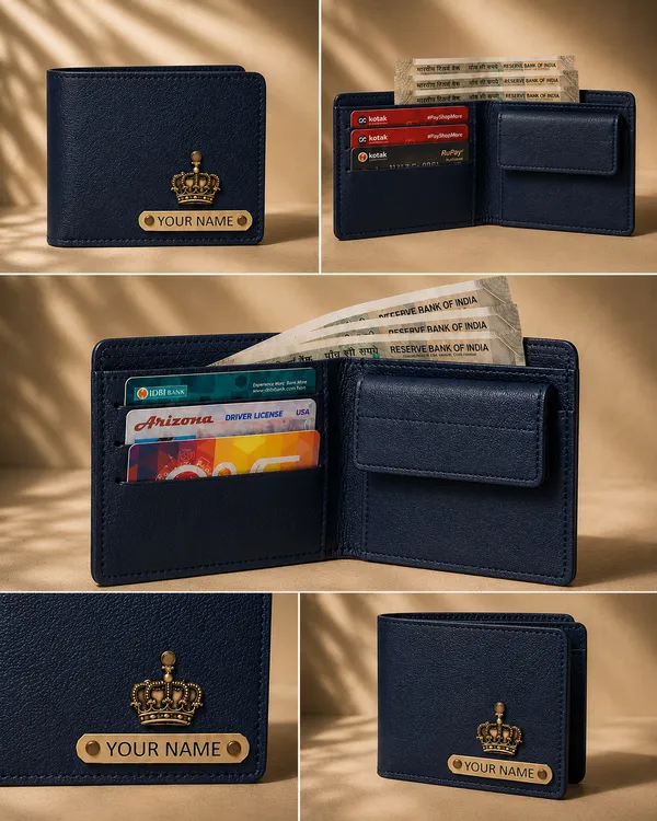 Navy_Faux_Leather_Textured_Bifold_Wallet_For_Men