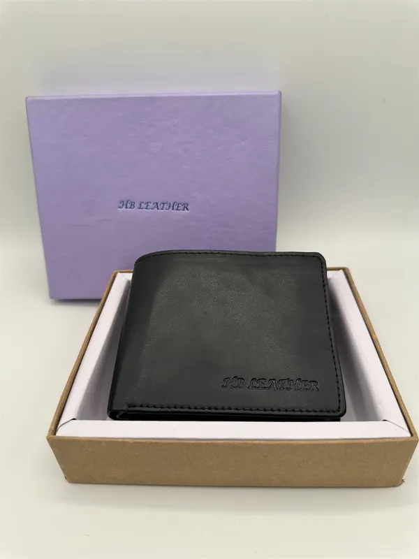 Black_Faux_Leather_Slim_Bifold_Wallet_For_Men