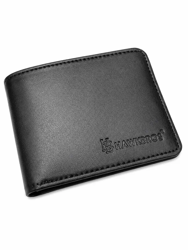Black_Faux_Leather_Bi-Fold_Wallet_For_Men