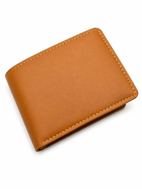 Brown_Faux_Leather_Bifold_Wallet_For_Men