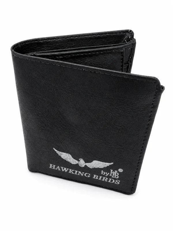 Black_Faux_Leather_Bifold_Zipper_Wallet_For_Men