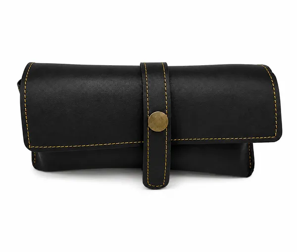 Black_Faux_Leather_Sunglasses_Case_For_Unisex