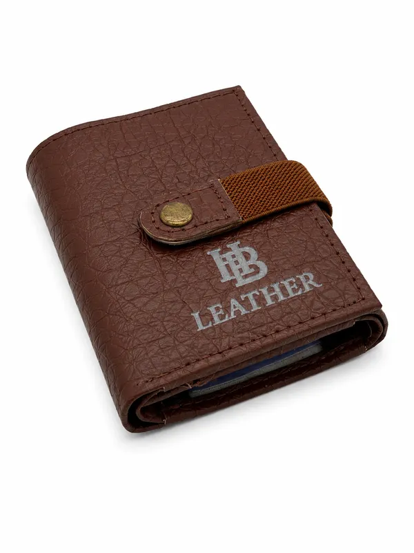 Brown_Faux_Leather_Woven_Strap_Bi-Fold_Wallet_For_Men