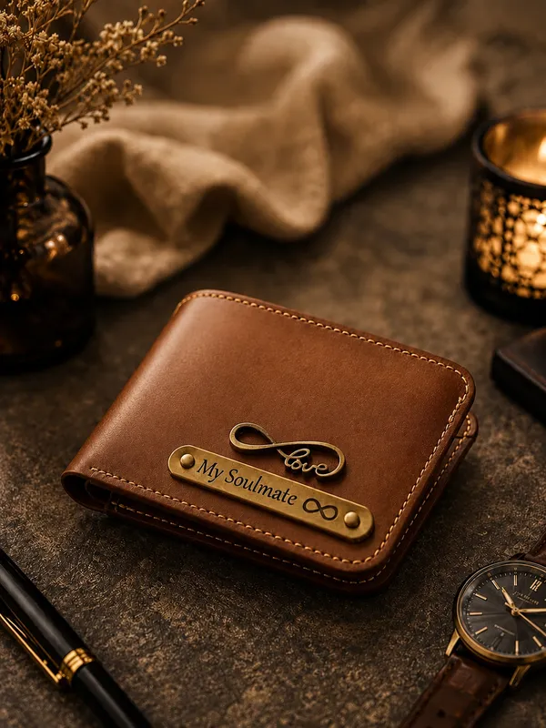 Brown_Faux_Leather_Bifold_Wallet_For_Men