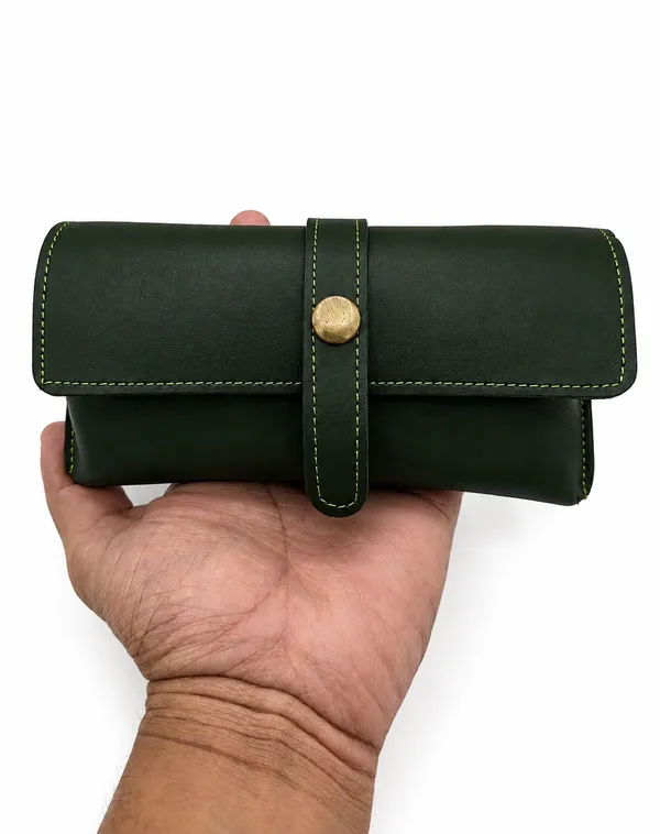 Green_Faux_Leather_Eyewear_Case_For_Unisex