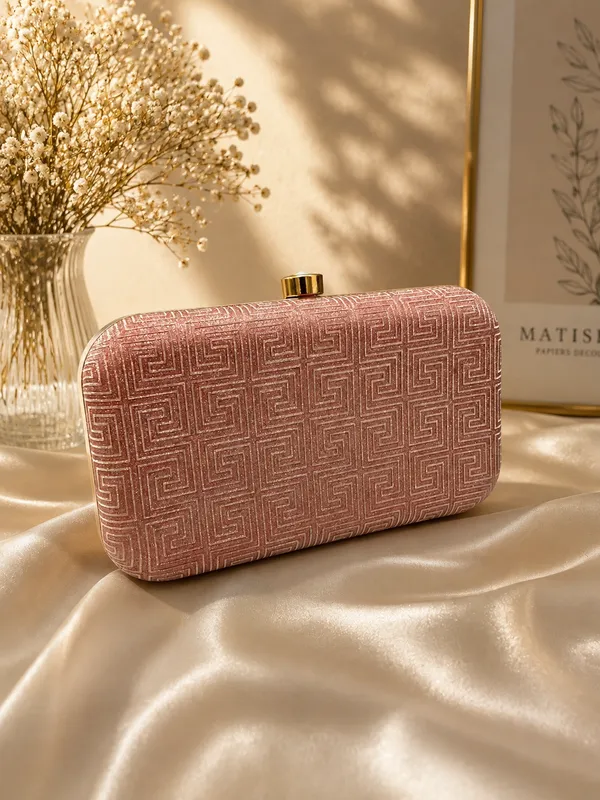 Rose_Faux_Leather_Textured_Hard_Case_Clutch_For_Women