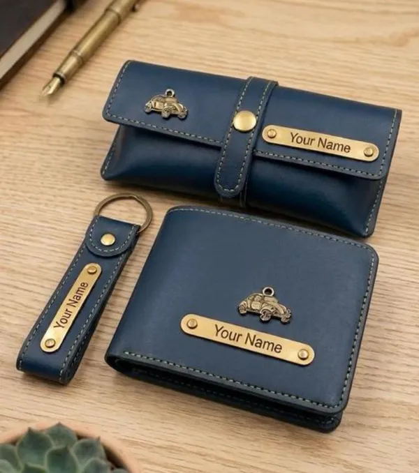 Blue_Faux_Leather_Wallet_And_Keychain_Gift_Set_For_Men_Pack_Of_3