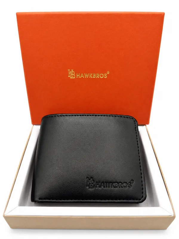 Black_Faux_Leather_Bifold_Wallet_For_Men