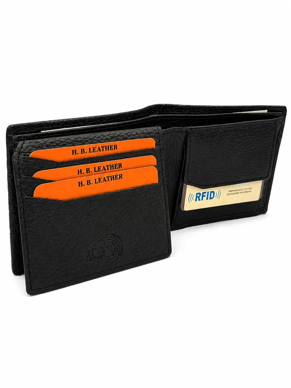 Black_Leather_Square_Panel_Embossed_Bi-Fold_Wallet_For_Men