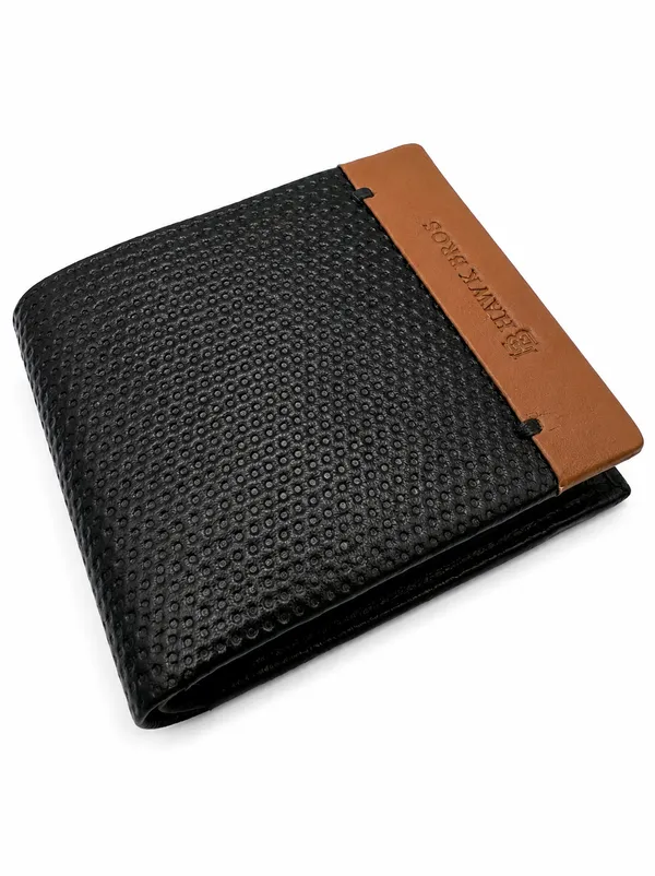 Black_Leather_Textured_Foldable_Wallet_For_Men
