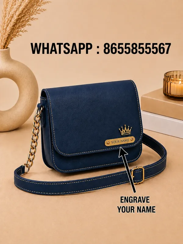 Navy_Faux_Leather_Crossbody_Sling_Bag_For_Women