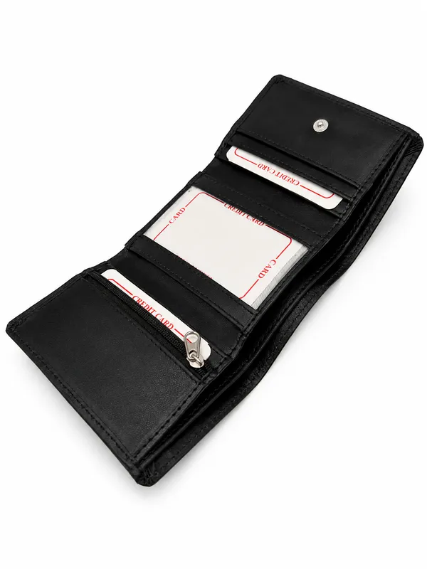 Black_Faux_Leather_Textured_Bifold_Wallet_For_Men
