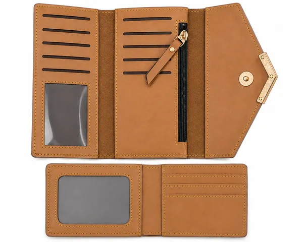 Tan_Faux_Leather_Envelope_Wallet_For_Women