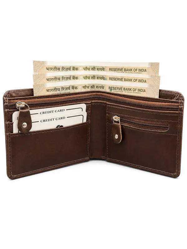 Black_Faux_Leather_Bi-Fold_Wallet_For_Men