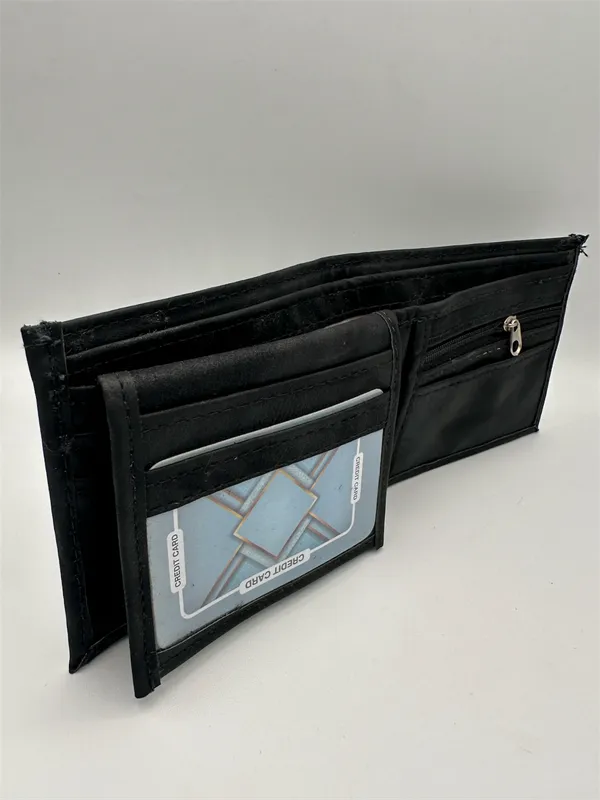 Black_Faux_Leather_Bifold_Wallet_For_Men