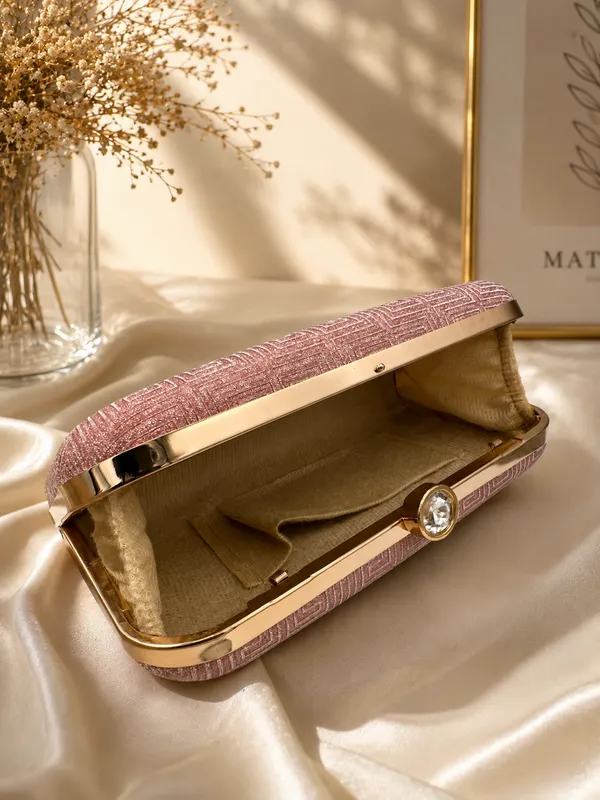 Rose_Faux_Leather_Textured_Hard_Case_Clutch_For_Women