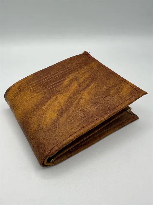 Brown_Faux_Leather_Bifold_Wallet_For_Men