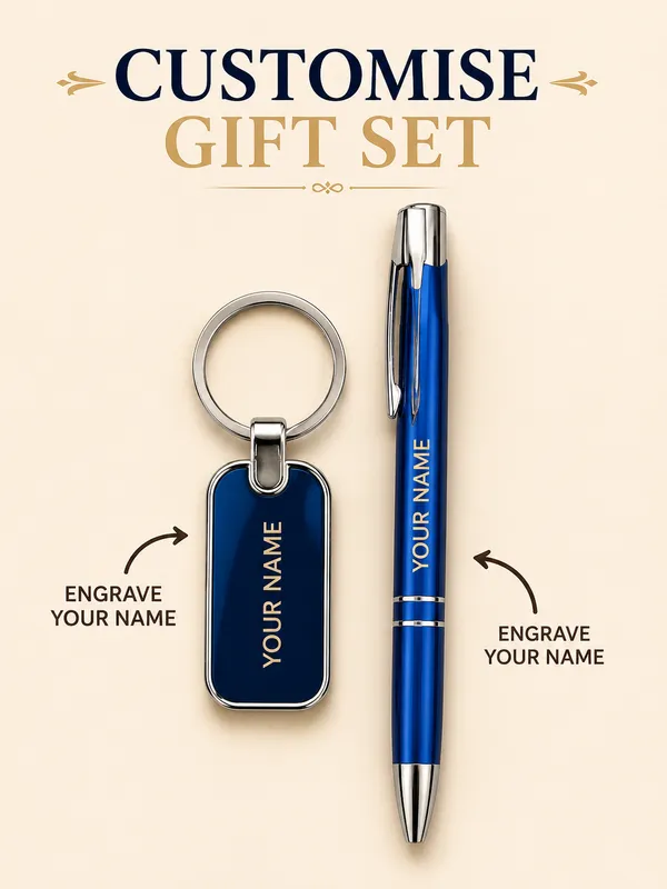 Blue_Personalized_Pen_And_Keychain_Gift_Set_Pack_Of_2