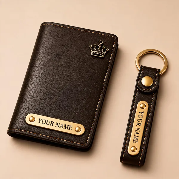 Black_Faux_Leather_Wallet_And_Keychain_Set_For_Men_Pack_Of_2