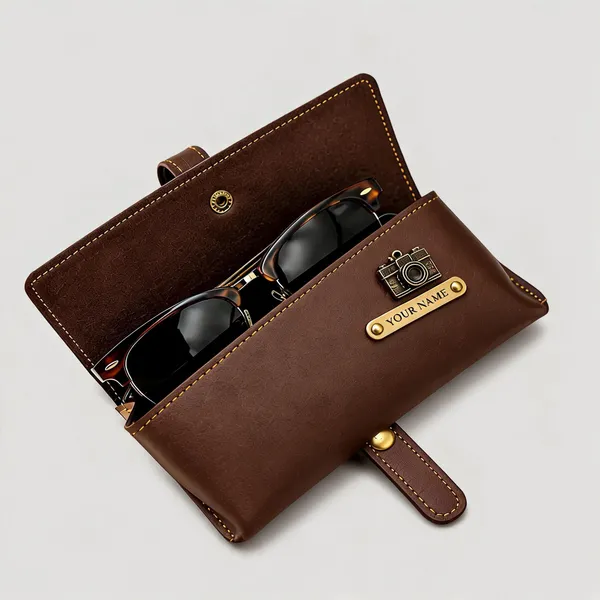 Brown_Faux_Leather_Snap_Closure_Sunglasses_Case_For_Men
