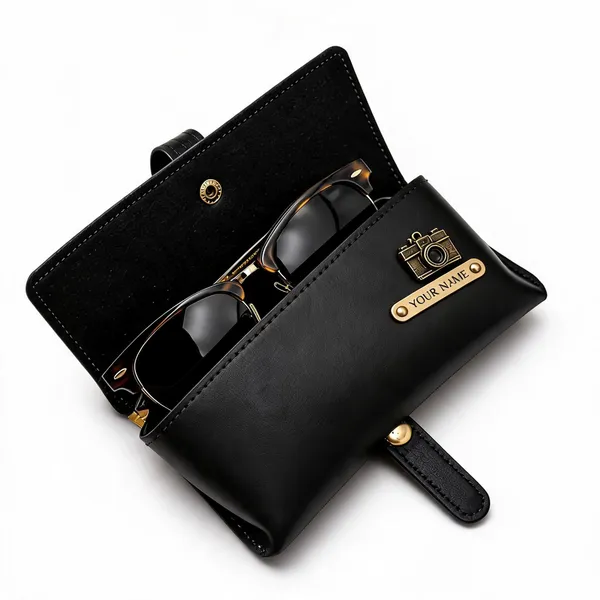 Black_Faux_Leather_Eyeglasses_Case_With_Wrist_Strap_For_Men